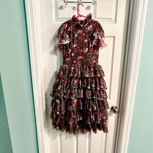 Joyfolie girls size 10 mock neck Christmas dress